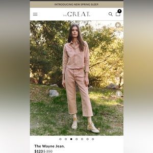 The Wayne Jean by the GREAT. Unworn. No tags.